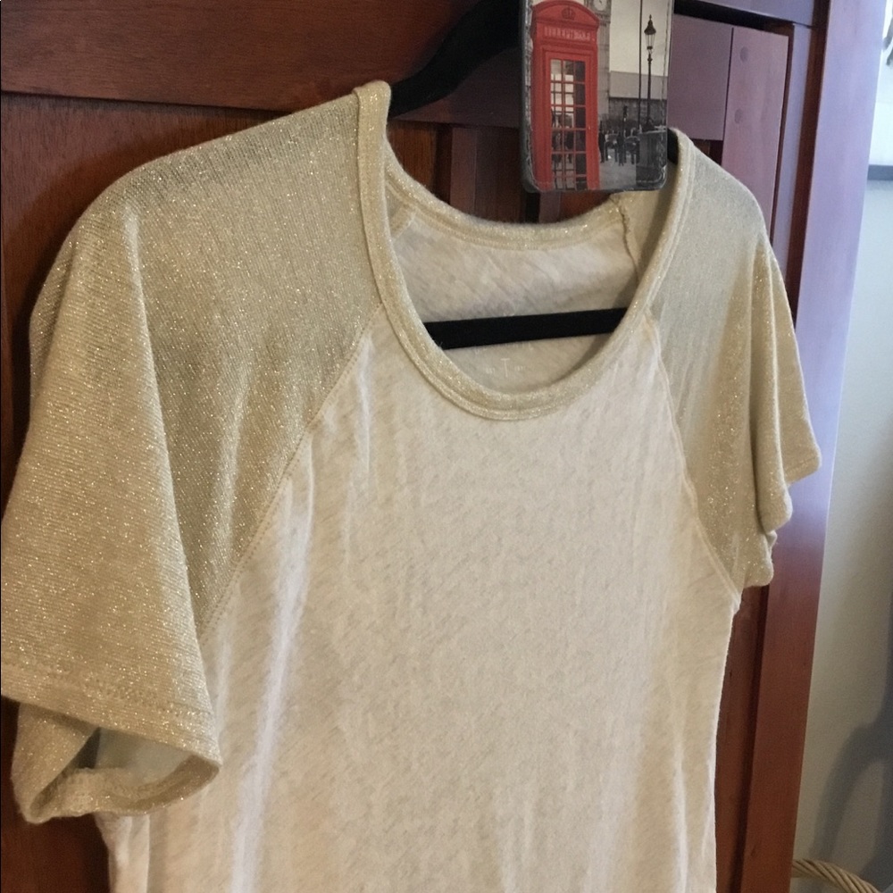 The Ultimate t-shirt Supersoft natural/gold metallic